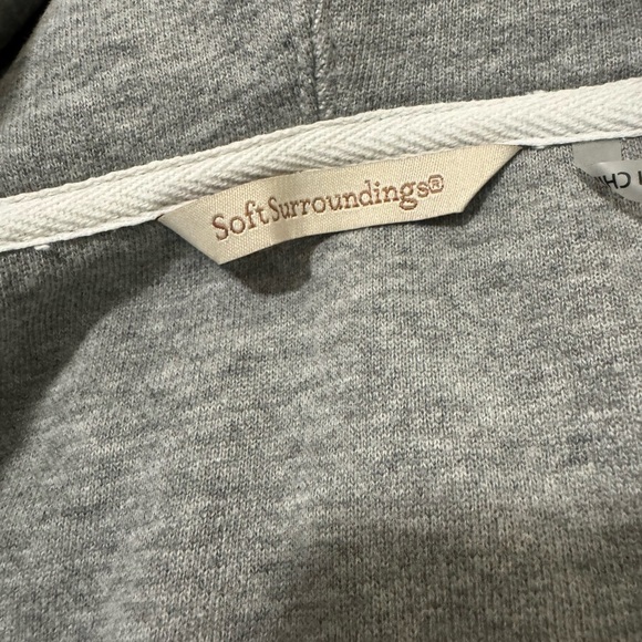Soft Surroundings My Weekender Hoodie Pullover XL. Gray - Picture 4 of 12